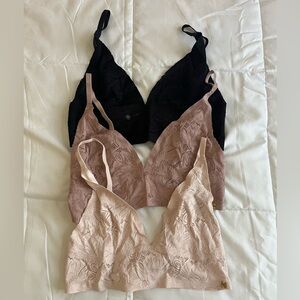 Set of 3 lace bralettes NWOT